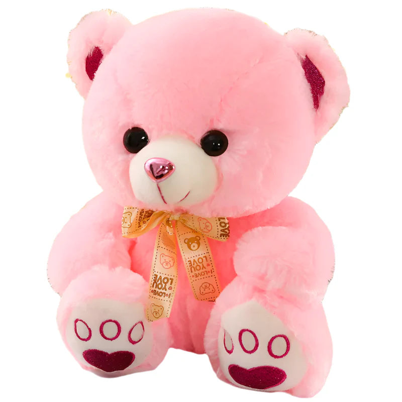 NNEOBA Cute Cartoon Pink Teddy Bear Plush Toy