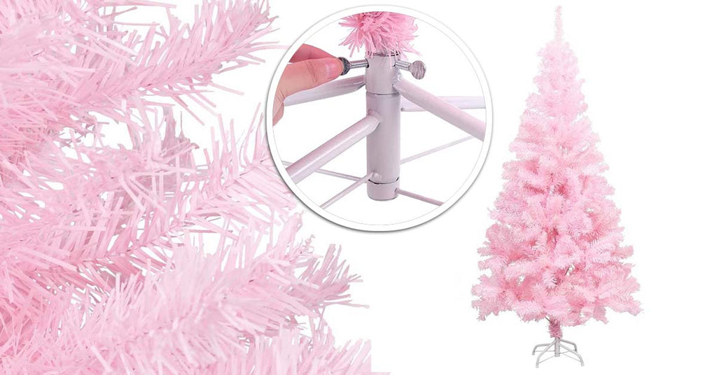 Pink artificial pine - in several sizes - 210 cm